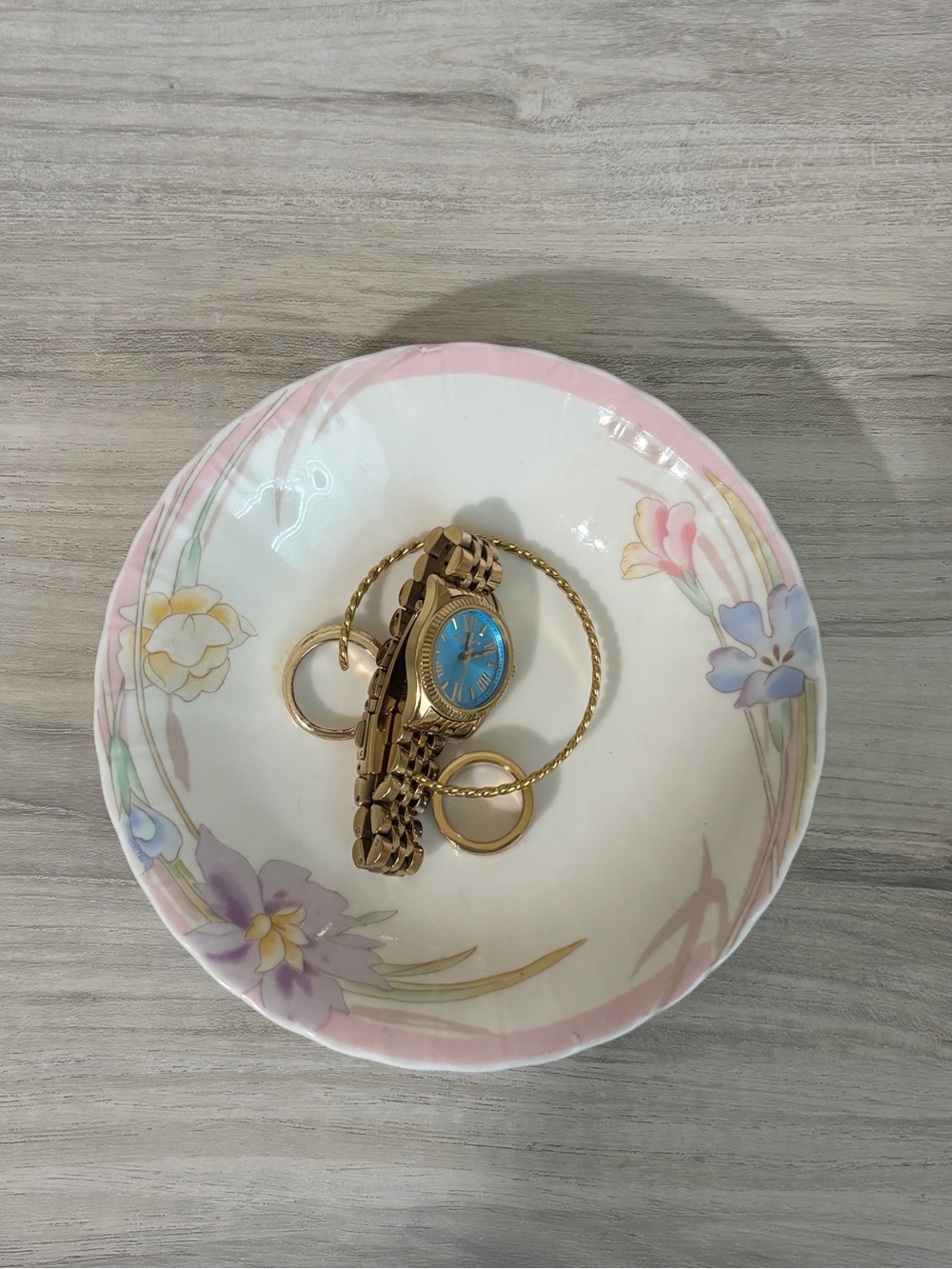 Vintage Mikasa Petite Bone China Pink Melody L9810 Floral Trinket Dish Coquette - Picture 3 of 3
